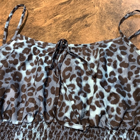 NEW Sweetest Leopard Print Dress fits 1X - Picture 6 of 8